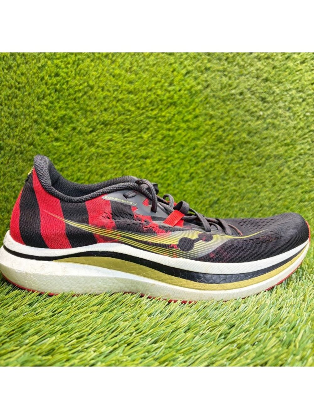 Saucony Endorphin Pro 2 Kellen Mens Size 10.5 Black Red Running Shoes Sneakers